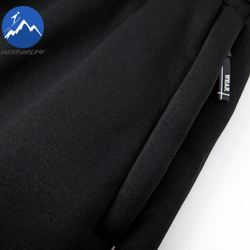 Maxbarley Men Sets Fleece Jacket + Pants Warm Fur Winter Sweatshirt Cashmere Tracksuit Man Suit Wool Thick Casual Track Suits