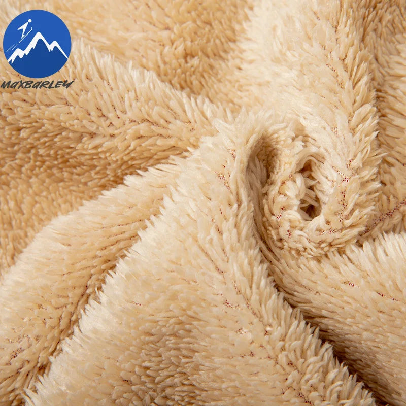 Maxbarley Men Sets Fleece Jacket + Pants Warm Fur Winter Sweatshirt Cashmere Tracksuit Man Suit Wool Thick Casual Track Suits