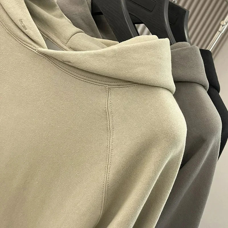 Men Women Hooded Sets Fashion Type 2 Piece Suit Thick fleece Jogging Sweatshirts Oversized Tracksuit Hoodie+Pants Streetwear