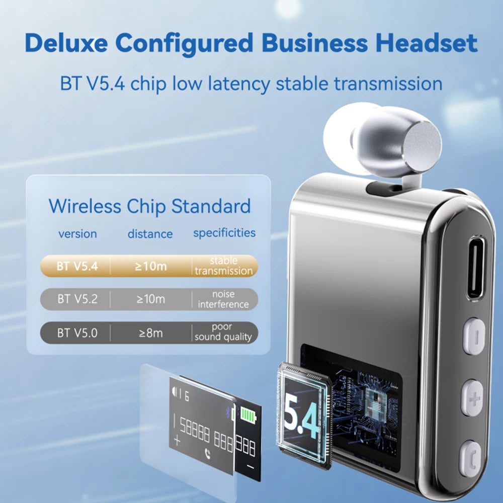 BT 5.4 Earpiece Ear Blues With Wire Earphone Wireless Phone In Ear Headphones Lotos With Wire Headphones In The Blues For Iphone