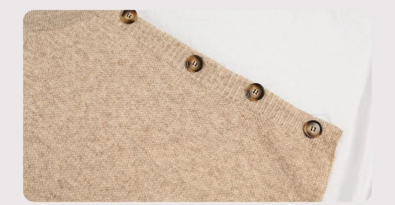 NEW Autumn Winter Shawl Cloak Sweater Solid Color Turtleneck Oversized Cape Coat Female Ponchos Pullover Knitted Bat Sleeve Top